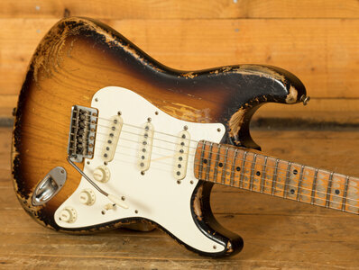 Fender Custom Shop '55 Strat Heavy Relic 2-Tone Sunburst MB Dale Wilson