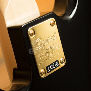 Squier Gold Edition 40th Anniversary Precision Bass | Laurel - Black