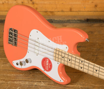 Squier Sonic Bronco Bass | Maple - Tahitian Coral