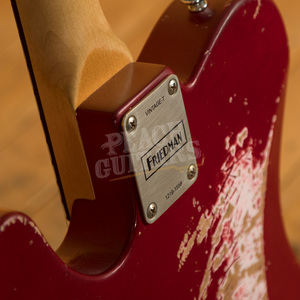 Friedman Vintage T Sparkle Red Heavy Aged - NAMM Guitar