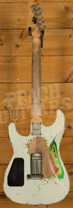 Friedman Cali "Triple Burst" Vintage White/Candy Green/3 Tone Sunburst 