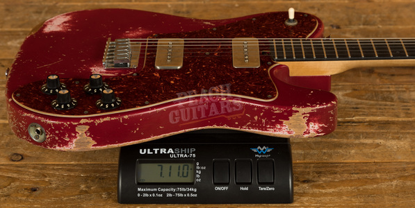 Friedman Vintage T Sparkle Red Heavy Aged - NAMM Guitar