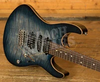 Suhr Modern Plus Faded Trans Whale Blue Burst Pau Ferro