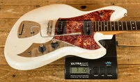 Novo Nucleus Serus J | Olympic White - Tortoise Shell Pickguard