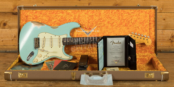 Fender Custom Shop Limited '60 Strat Relic Faded Aged Daphne Blue
