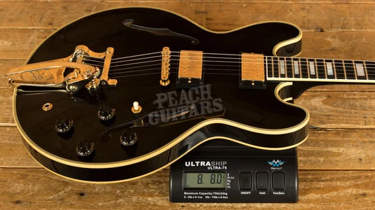 Gibson Custom '59 ES-355 Ebony Bigsby Murphy Lab Ultra Light Aged GH