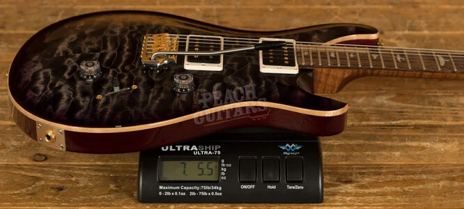 PRS Wood Library Custom 24 Charcoal Purpleburst Roasted Maple/Ziricote