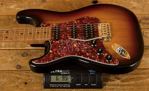 Suhr Limited Edition Classic S Paulownia 3-Tone Burst HSS Left-Handed