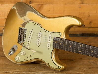 Fender Custom Shop Masterbuilt Dale Wilson 61 Strat - Heavy Relic Aztec Gold