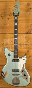 Novo Custom Series Serus J Baritone | Ice Blue Metallic over '64 3-Tone Burst