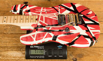 EVH Striped Series LH | Red w/Black & White Stripes *Left-Handed*