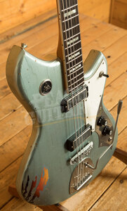 Novo Custom Series Serus J Baritone | Ice Blue Metallic over '64 3-Tone Burst