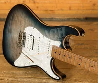 Suhr Standard Plus Faded Trans Whale Blue Burst Maple 