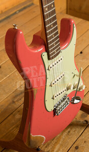 Fender Custom Shop 59 Strat | Heavy Relic Faded Fiesta Red