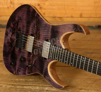 Mayones Duvell Elite 6 - Ebony - Trans Dirty Purple Gloss