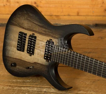 Mayones Duvell BL 7 Trans Natural Black Burst Matte