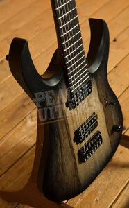 Mayones Duvell BL 7 Trans Natural Black Burst Matte