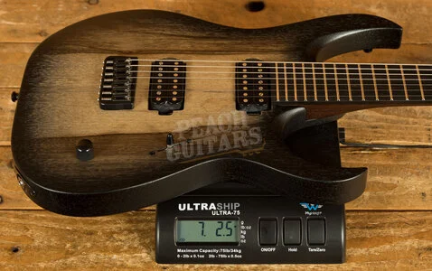 Mayones Duvell BL 7 Trans Natural Black Burst Matte