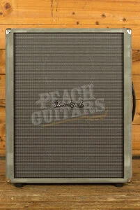 Two-Rock 2x12 Vertical Electric Guitar Amplifier Cabinet - Grey Suede (Silver Sterling Signature)
