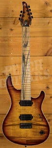 Mayones Reqius 7 B26.5 - Ebony - Trans 2-Tone Dirty Sunburst Gloss