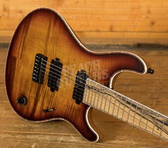 Mayones Reqius 7 B26.5 - Ebony - Trans 2-Tone Dirty Sunburst Gloss