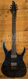 Mayones Duvell Elite 6 - Ebony - Trans Black Blue Horizon Gloss
