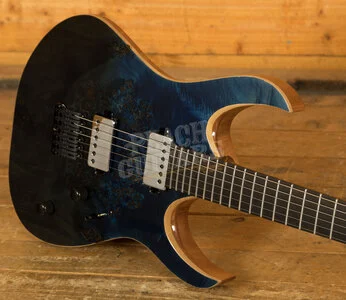 Mayones Duvell Elite 6 - Ebony - Trans Black Blue Horizon Gloss
