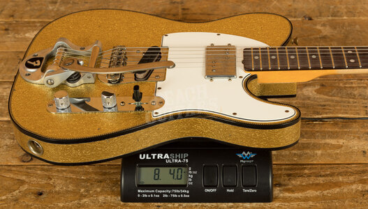 Fender Custom Shop Limited CuNiFe Tele Custom Journeyman Relic Aged Gold Sparkle w/Bigsby