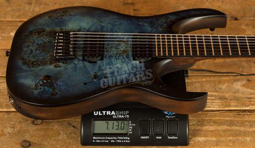 Mayones Duvell Elite 7 Trans Blue Black Burst - NAMM 2021 Display Guitar