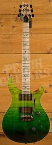 PRS Wood Library Custom 24 Green Fade with Flame Maple Neck
