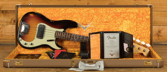 Fender Custom Shop '63 P Bass Relic 3-Tone Sunburst