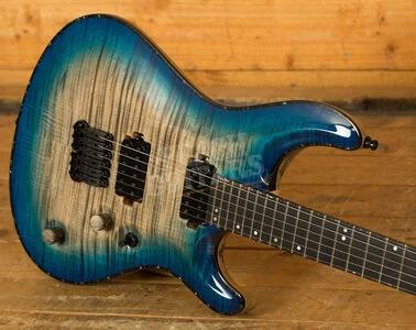 Mayones Regius Core 6 Trans Jeans Black 3-Tone Blue Burst Gloss