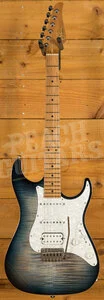 Suhr Standard Plus Faded Trans Whale Blue Burst Maple 
