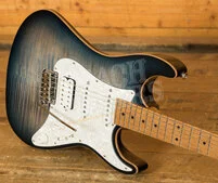 Suhr Standard Plus Faded Trans Whale Blue Burst Maple 