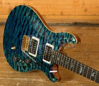 PRS Wood Library Custom 24-08 | River Blue Quilt 10-Top