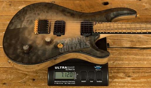 Mayones Regius Core 6 Trans Natural Fade Black Burst Out Satin