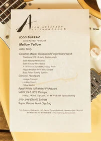 Tom Anderson Icon Classic | Mellow Yellow *B-Stock*