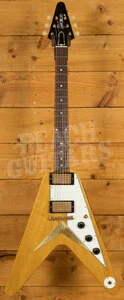 Gibson Custom Shop 1958 Korina Flying V White Pickguard VOS Historic Collection