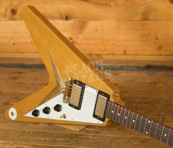 Gibson Custom Shop 1958 Korina Flying V White Pickguard VOS Historic Collection