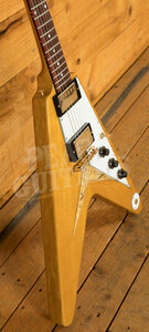Gibson Custom Shop 1958 Korina Flying V White Pickguard VOS Historic Collection