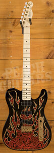Fender James Burton Telecaster - Maple - Red Paisley Flames