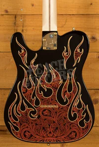 Fender James Burton Telecaster - Maple - Red Paisley Flames