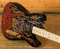 Fender James Burton Telecaster - Maple - Red Paisley Flames