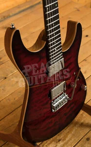 Mayones Aquila Elite S 6 - Ebony - Trans Dirty Red Burst Gloss