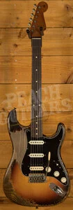 Fender Custom Shop Masterbuilt Dale Wilson 60 Strat HSS - Heavy Relic Chocolate 3-Tone Sunburst