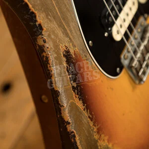 Fender Custom Shop Masterbuilt Dale Wilson 60 Strat HSS - Heavy Relic Chocolate 3-Tone Sunburst