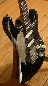 Xotic California Classic XSC-2 - Black Super Heavy Ageing SS Frets