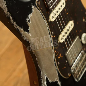 Xotic California Classic XSC-2 - Black Super Heavy Ageing SS Frets