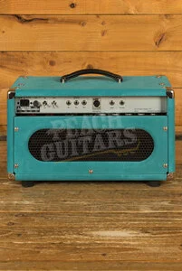 Two Rock Classic Reverb Signature 50 Watt Head & 2x12 Cab - Teal Suede B Stock