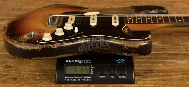 Fender Custom Shop Masterbuilt Dale Wilson 60 Strat HSS - Heavy Relic Chocolate 3-Tone Sunburst